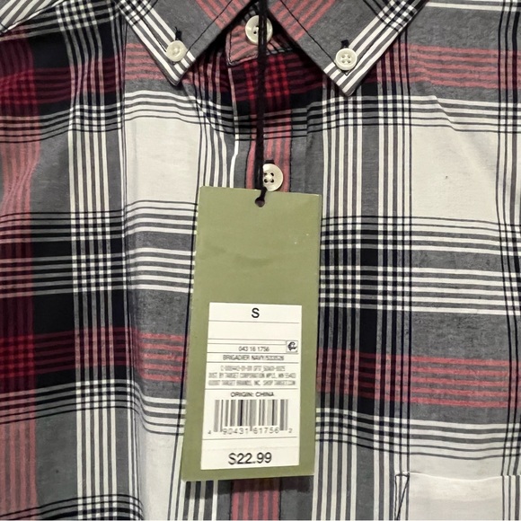 🆕 Goodfellow Plaid Standard Fit Long Sleeve Button Down - Small - Picture 5 of 5